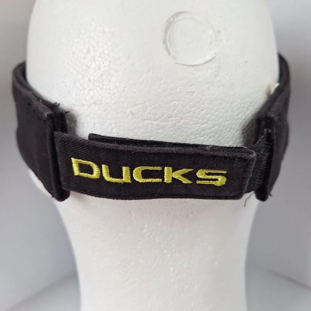 Oregon Ducks Visor Hat Cap Nike Heritage86 Strapback Black Yellow at&t Football